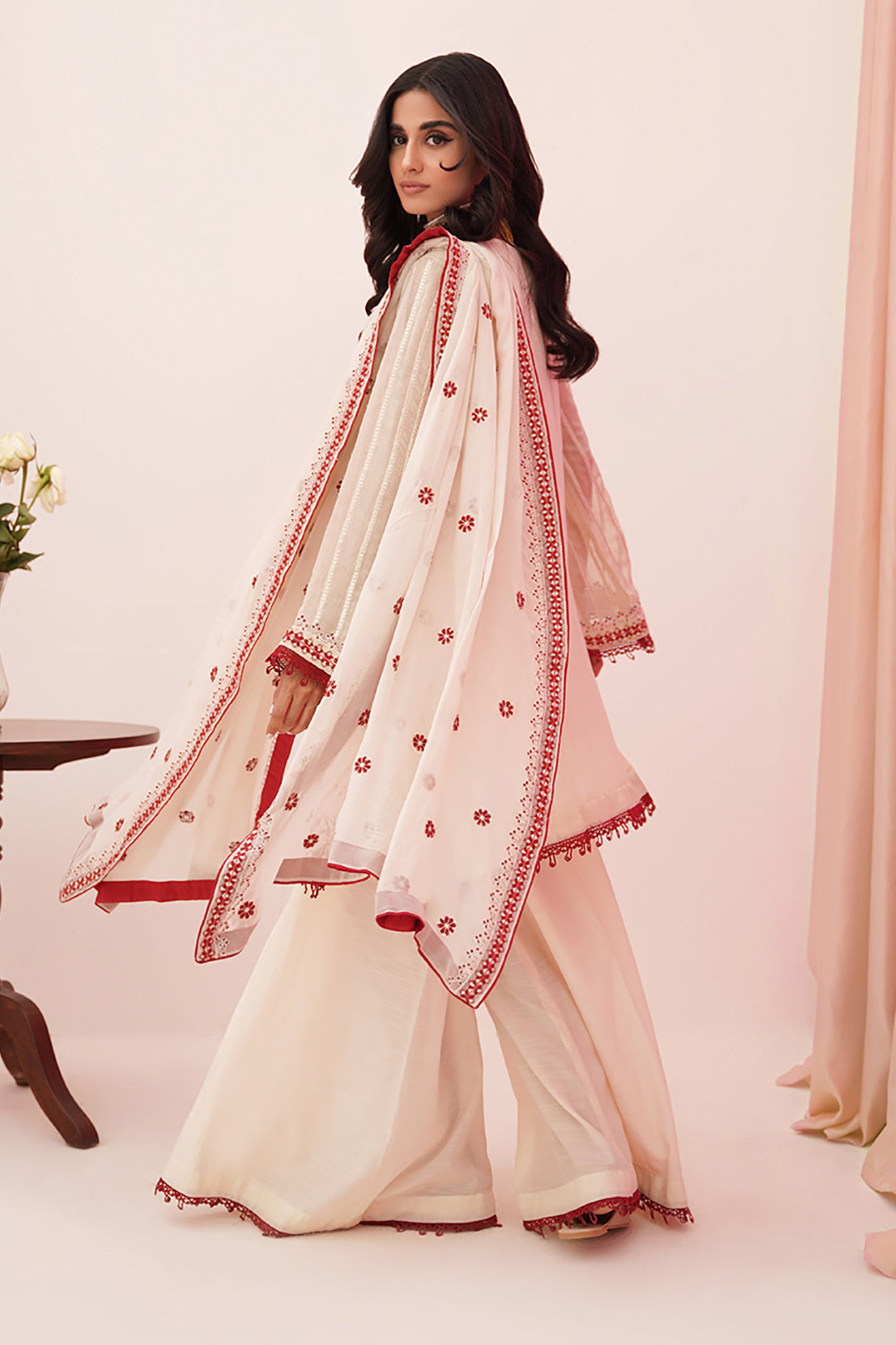 Zellbury | Unstitched 3 Piece Khaddi | Embroidered Shirt Shalwar Dupatta - 0363 - Libasekhas