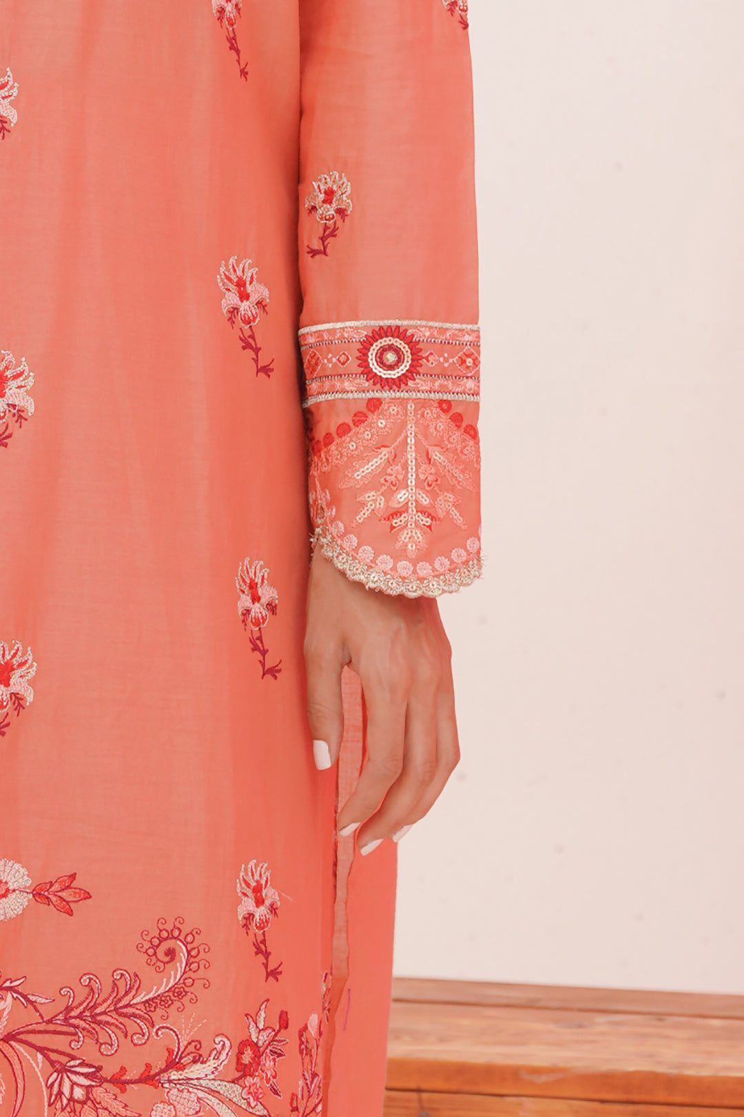 Zellbury | Unstitched 3 Piece Lawn | Embroidered Shirt Shalwar Dupatta - 0365 - Libasekhas