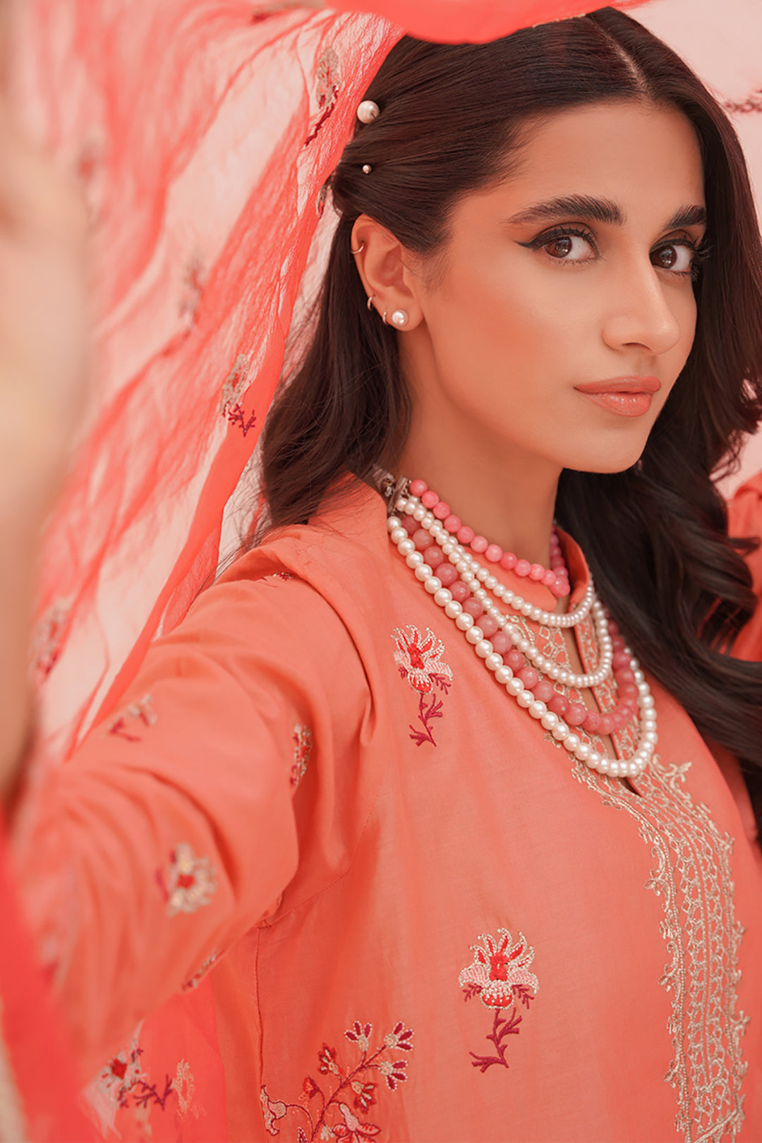 Zellbury | Unstitched 3 Piece Lawn | Embroidered Shirt Shalwar Dupatta - 0365 - Libasekhas