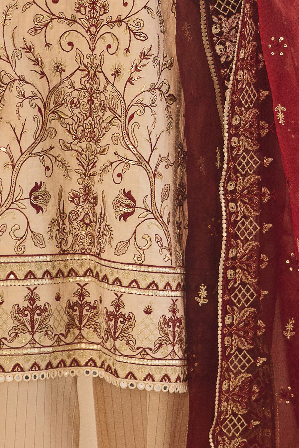 Zellbury | Unstitched 3 Piece Dobby | Embroidered Shirt Shalwar Dupatta - 0301 - Libasekhas