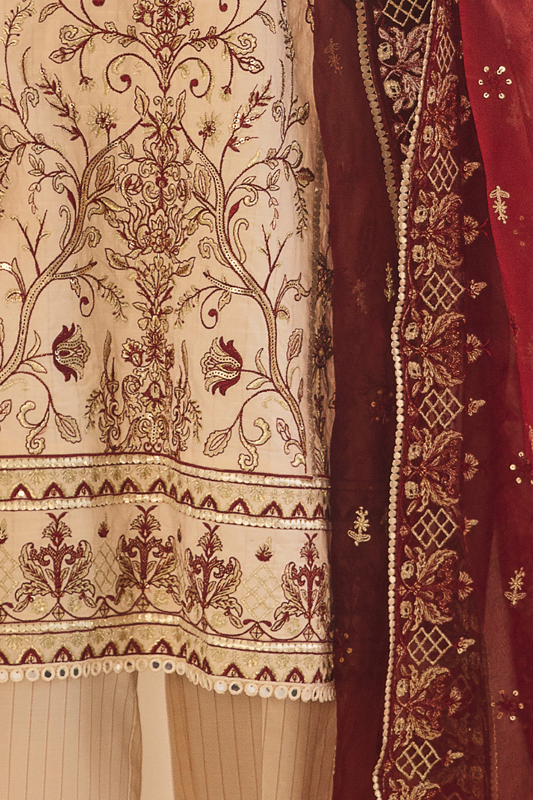 Zellbury | Unstitched 3 Piece Dobby | Embroidered Shirt Shalwar Dupatta - 0301 - Libasekhas
