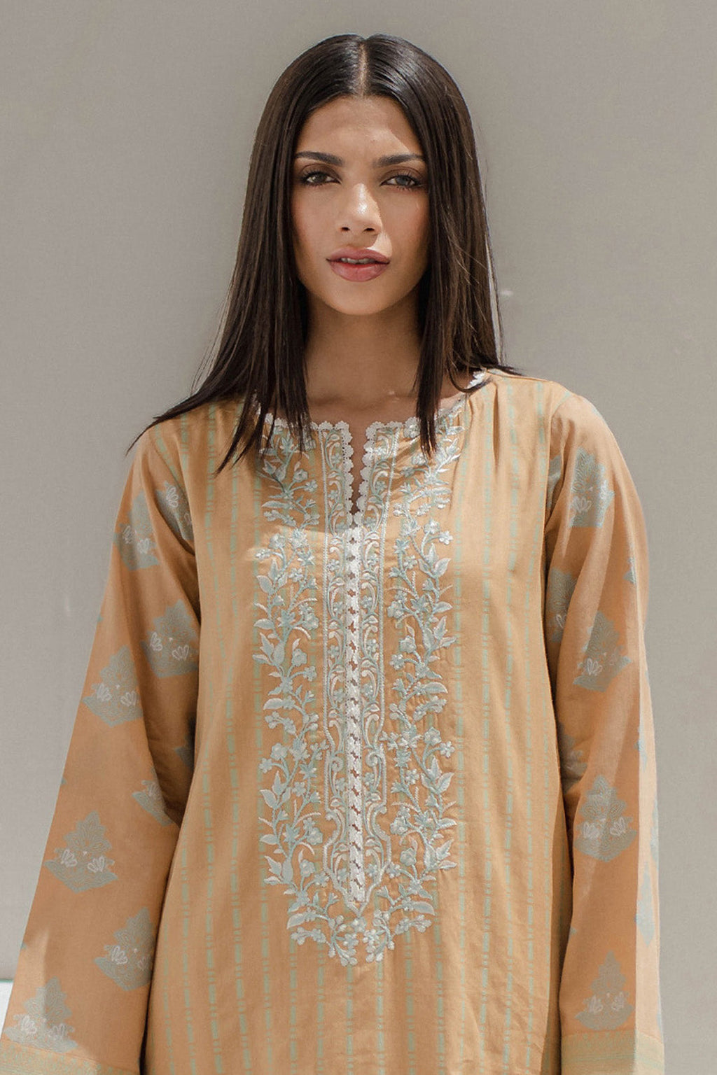 Zellbury | Unstitched 3 Piece Jacquard | Embroidered Shirt Shalwar - 0617 - Libasekhas