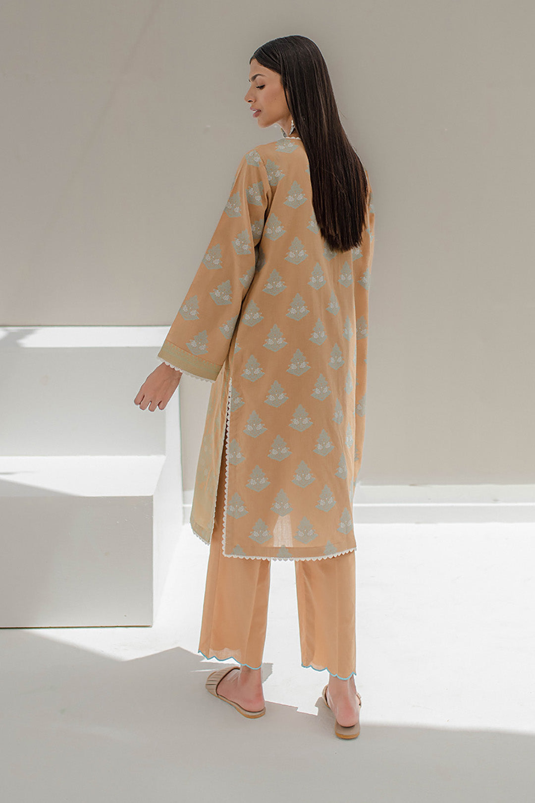 Zellbury | Unstitched 3 Piece Jacquard | Embroidered Shirt Shalwar - 0617 - Libasekhas
