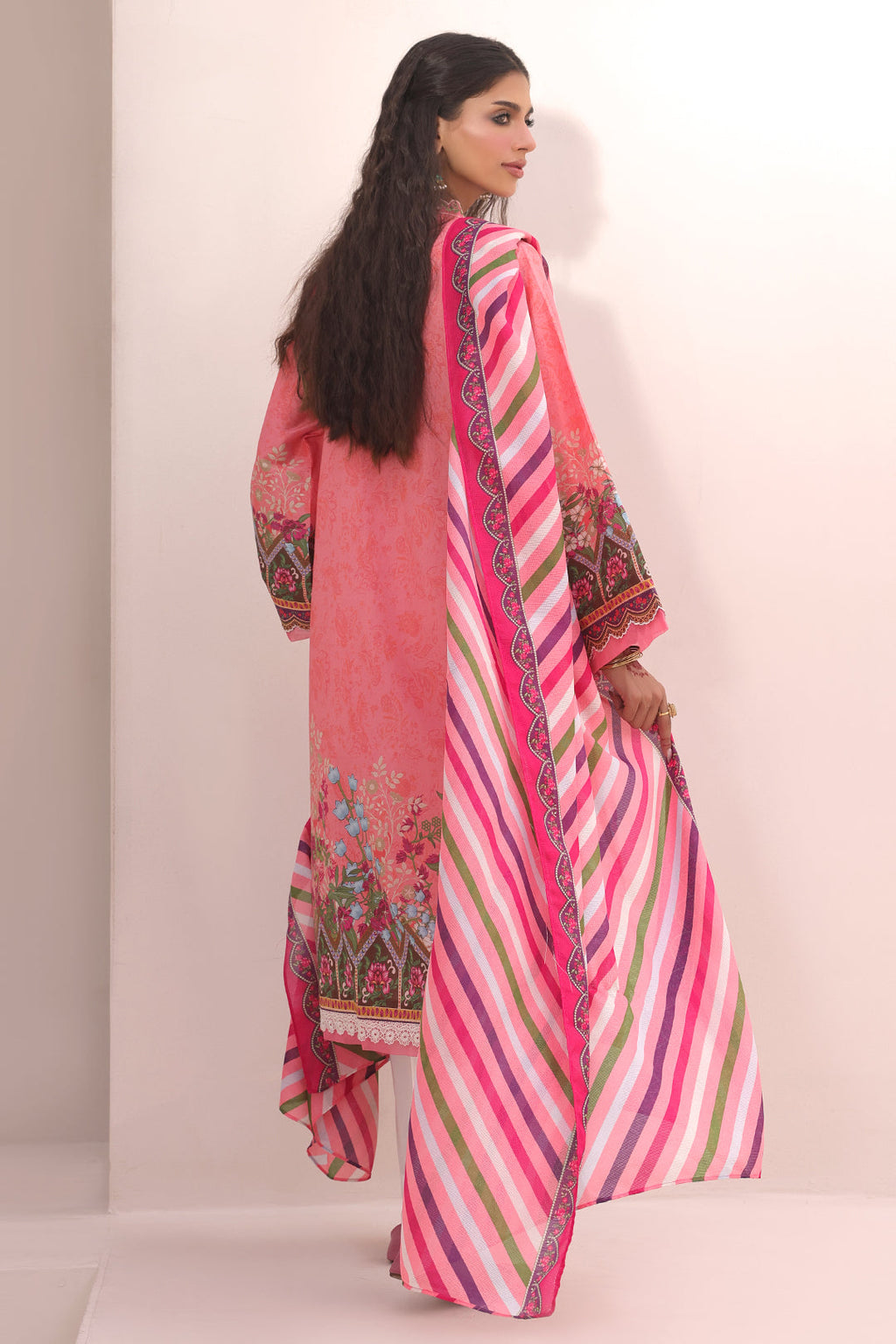 Zellbury | Unstitched 2 Piece Lawn | Embroidered Shirt Dupatta - 1658 - Libasekhas