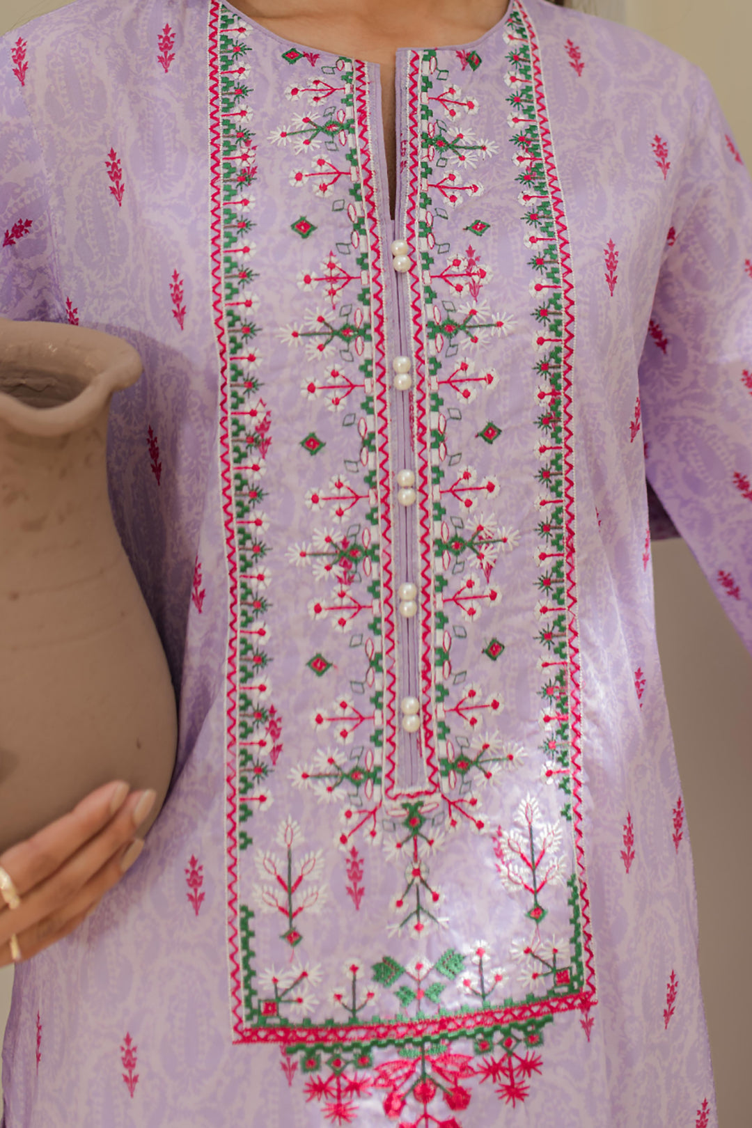Zellbury | Unstitched 2 Piece Lawn | Embroidered Shirt Dupatta - 1659 - Libasekhas