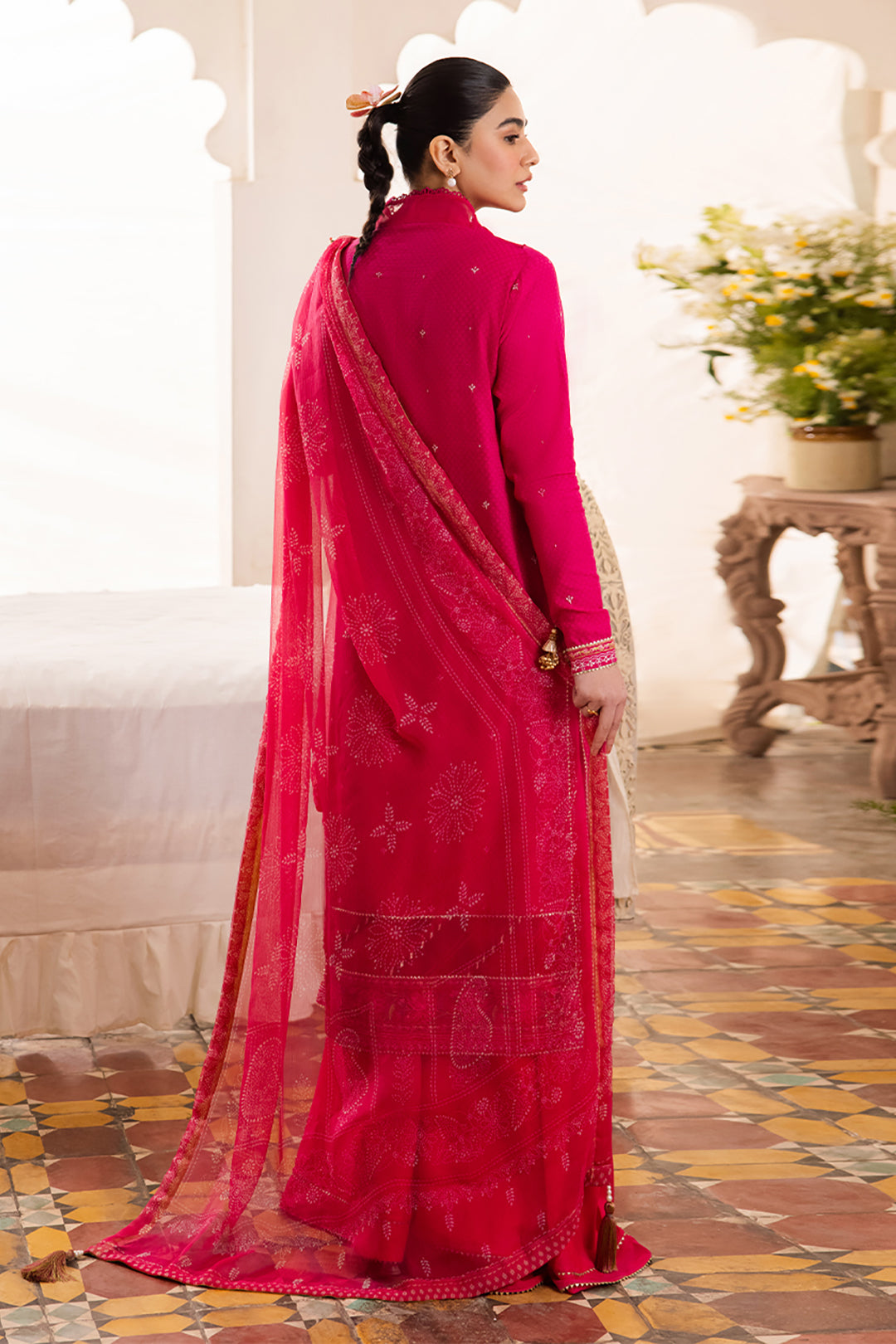 Zellbury | Unstitched 3 Piece Jacquard | Embroidered Shirt Shalwar Dupatta - 1118 - Libasekhas