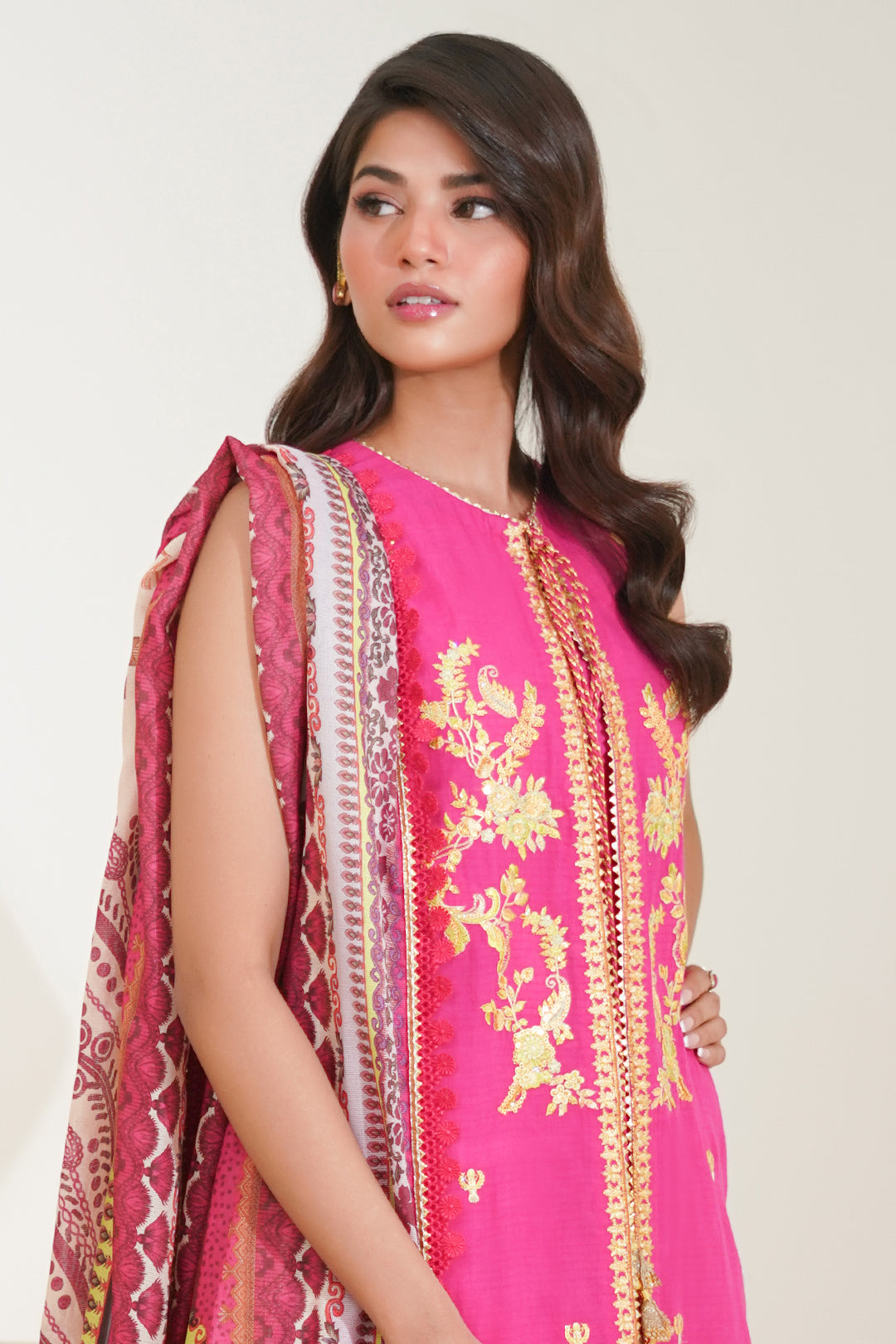 Zellbury | Unstitched 3 Piece Lawn | Embroidered Shirt Shalwar Dupatta - 1270 - Libasekhas