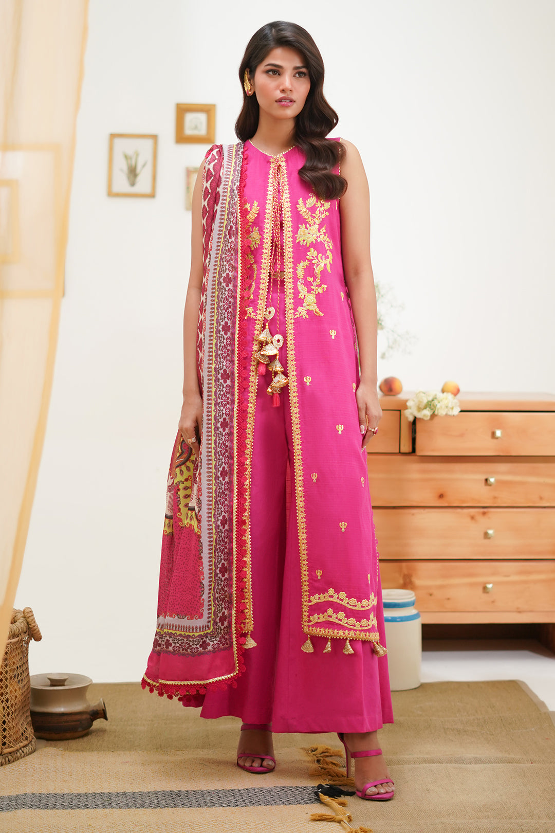 Zellbury | Unstitched 3 Piece Lawn | Embroidered Shirt Shalwar Dupatta - 1270 - Libasekhas