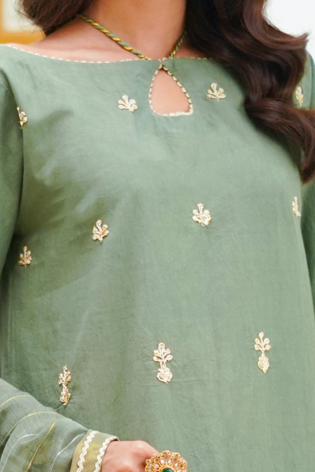 Zellbury | Unstitched 3 Piece Cambric | Embroidered Shirt Shalwar Dupatta - 1284 - Libasekhas