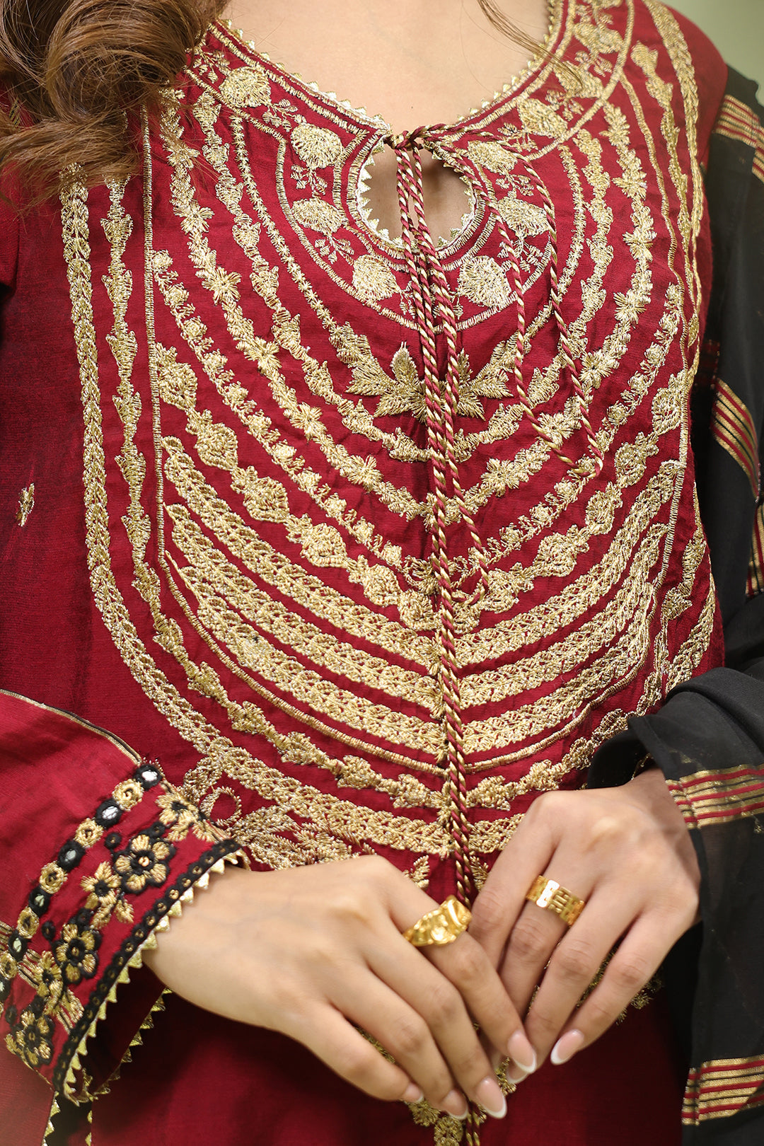 Zellbury | Unstitched 3 Piece Yarn | Embroidered Shirt Shalwar Dupatta - 1294 - Libasekhas