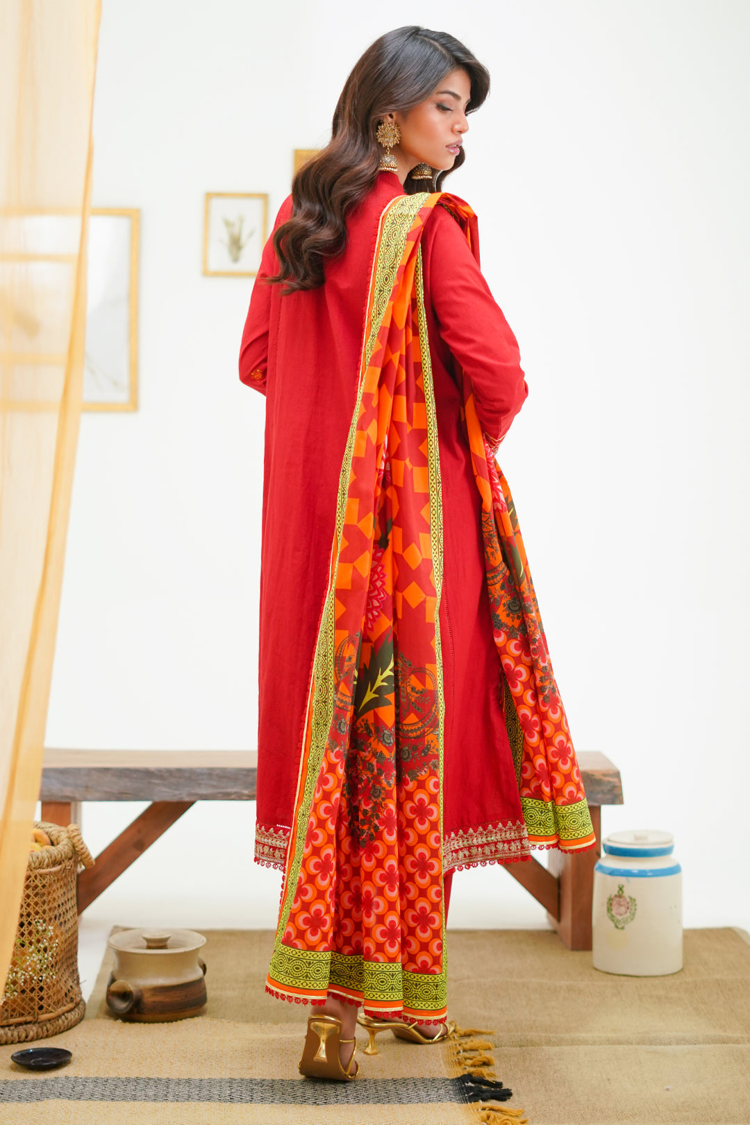 Zellbury | Unstitched 3 Piece Lawn | Embroidered Shirt Shalwar Dupatta - 1295 - Libasekhas