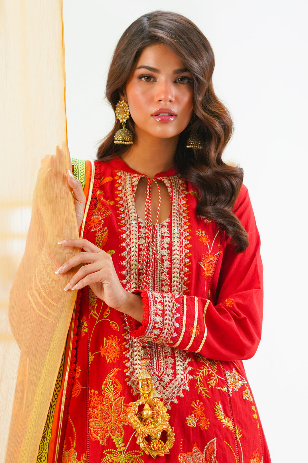 Zellbury | Unstitched 3 Piece Lawn | Embroidered Shirt Shalwar Dupatta - 1295 - Libasekhas