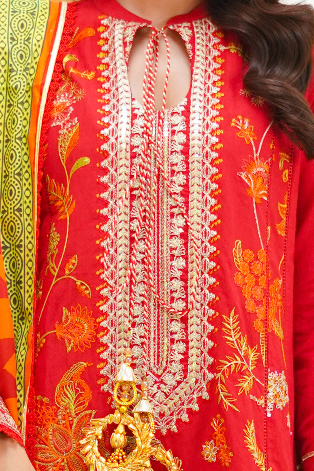 Zellbury | Unstitched 3 Piece Lawn | Embroidered Shirt Shalwar Dupatta - 1295 - Libasekhas