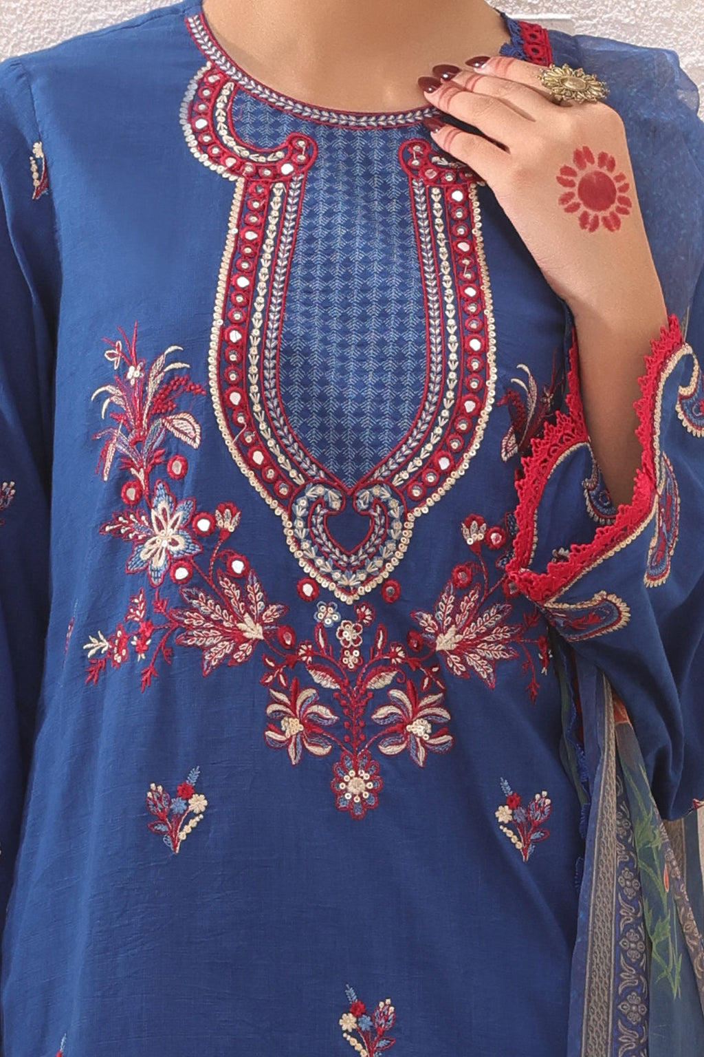 Zellbury | Unstitched 3 Piece Lawn | Embroidered Shirt Shalwar Dupatta - 1551 - Libasekhas