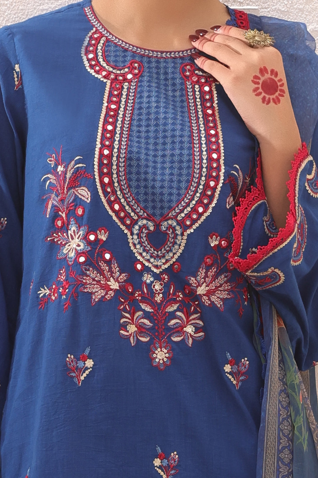 Zellbury | Unstitched 3 Piece Lawn | Embroidered Shirt Shalwar Dupatta - 1551 - Libasekhas