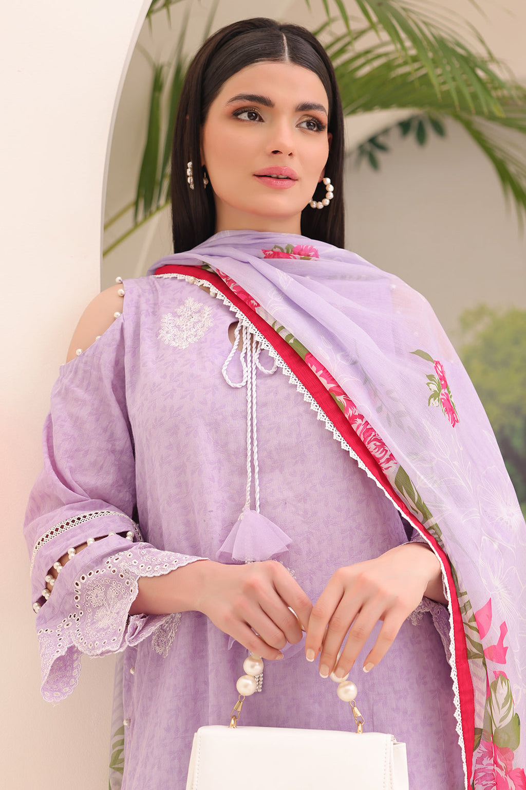 Zellbury | Unstitched 3 Piece Jacquard | Embroidered Shirt Shalwar Dupatta - 1764 - Libasekhas