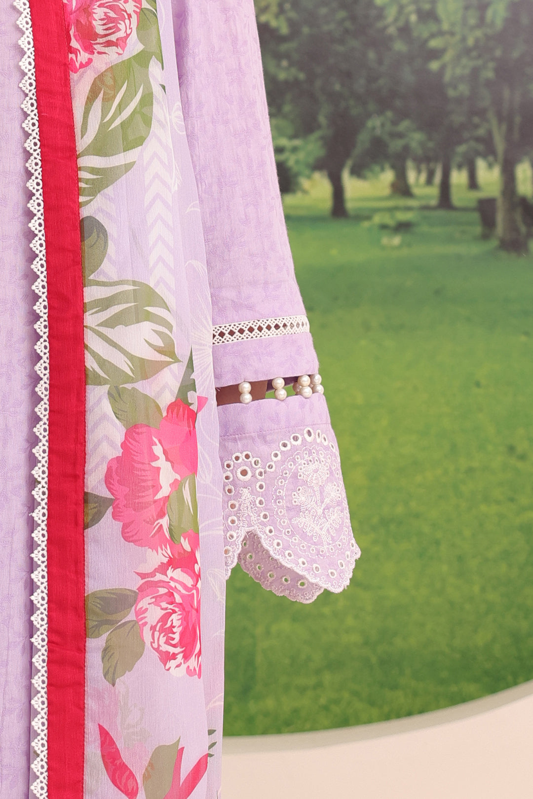 Zellbury | Unstitched 3 Piece Jacquard | Embroidered Shirt Shalwar Dupatta - 1764 - Libasekhas
