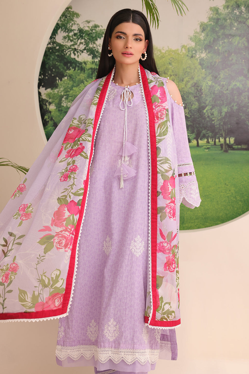 Zellbury | Unstitched 3 Piece Jacquard | Embroidered Shirt Shalwar Dupatta - 1764 - Libasekhas