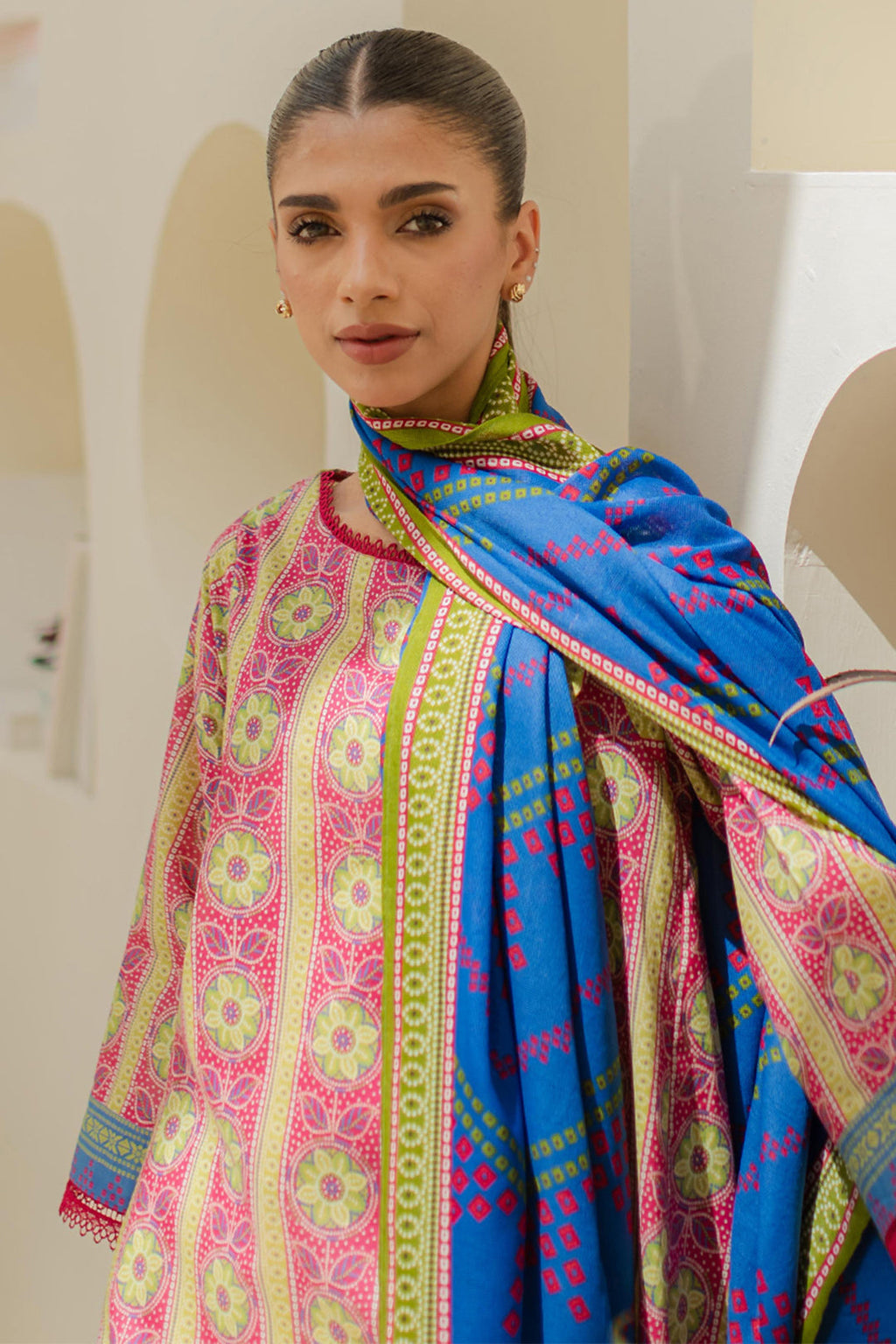 Zellbury | Unstitched 2 Piece Lawn | Shirt Dupatta - 1156 - Libasekhas