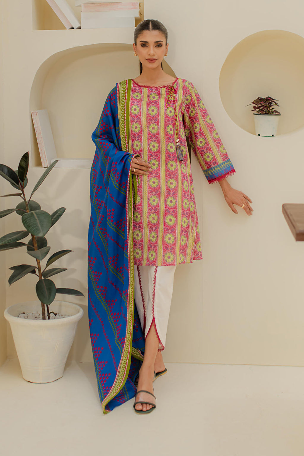 Zellbury | Unstitched 2 Piece Lawn | Shirt Dupatta - 1156 - Libasekhas
