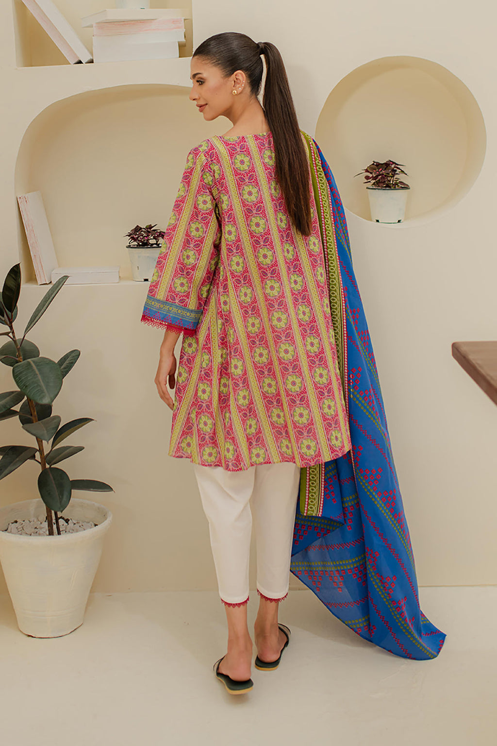 Zellbury | Unstitched 2 Piece Lawn | Shirt Dupatta - 1156 - Libasekhas
