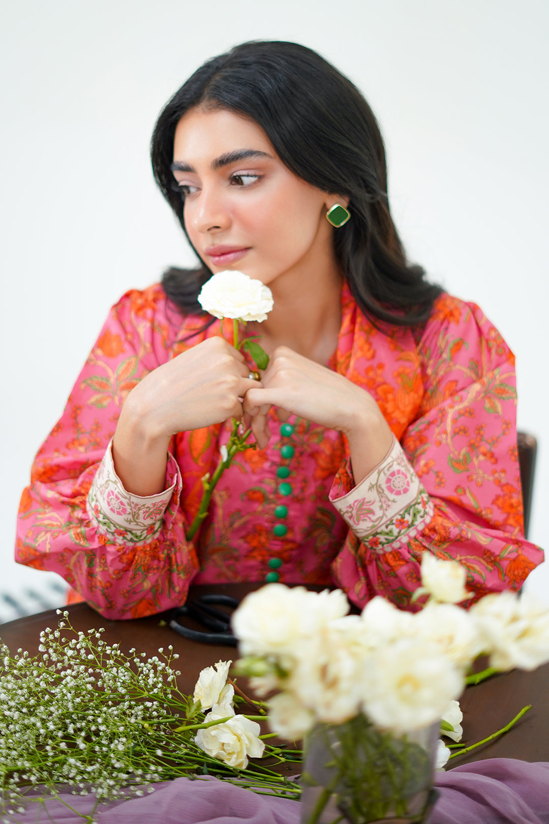 Zellbury | Unstitched 2 Piece Lawn | Shirt Dupatta - 1301 - Libasekhas
