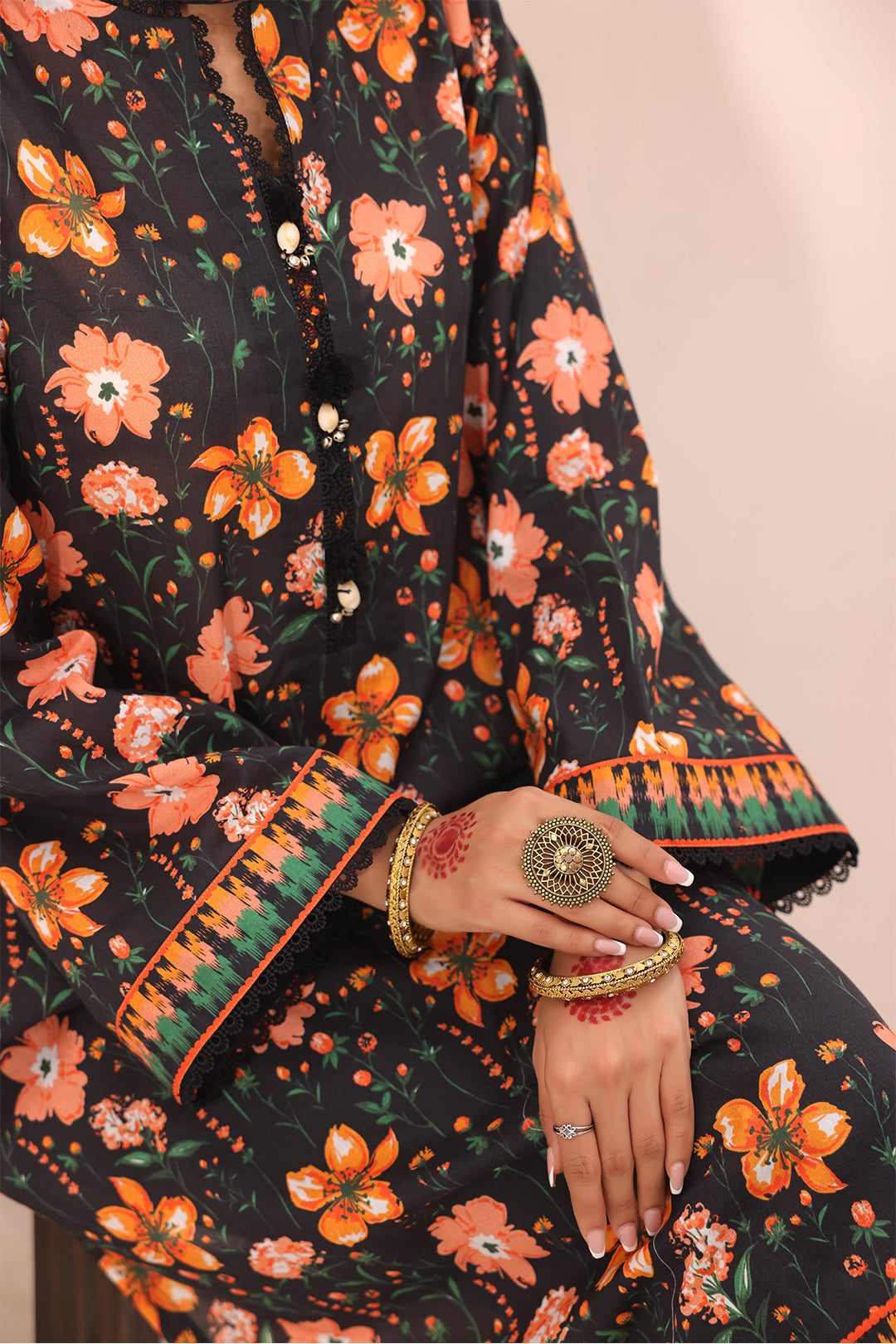 Zellbury | Unstitched 2 Piece Lawn | Shirt Dupatta - 1302 - Libasekhas