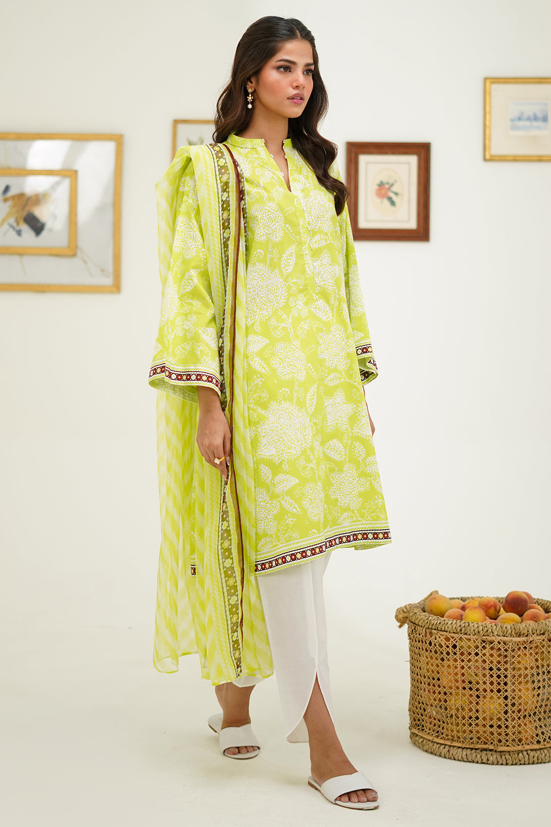 Zellbury | Unstitched 2 Piece Lawn | Shirt Dupatta - 1388 - Libasekhas