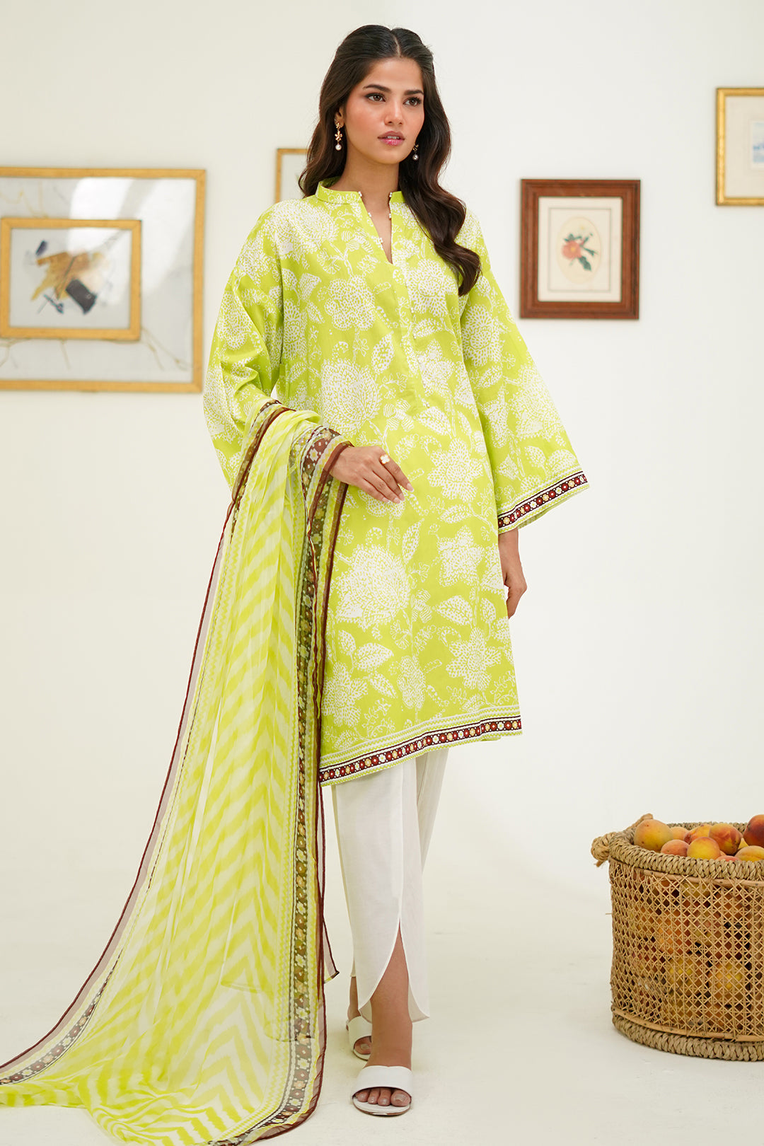 Zellbury | Unstitched 2 Piece Lawn | Shirt Dupatta - 1388 - Libasekhas