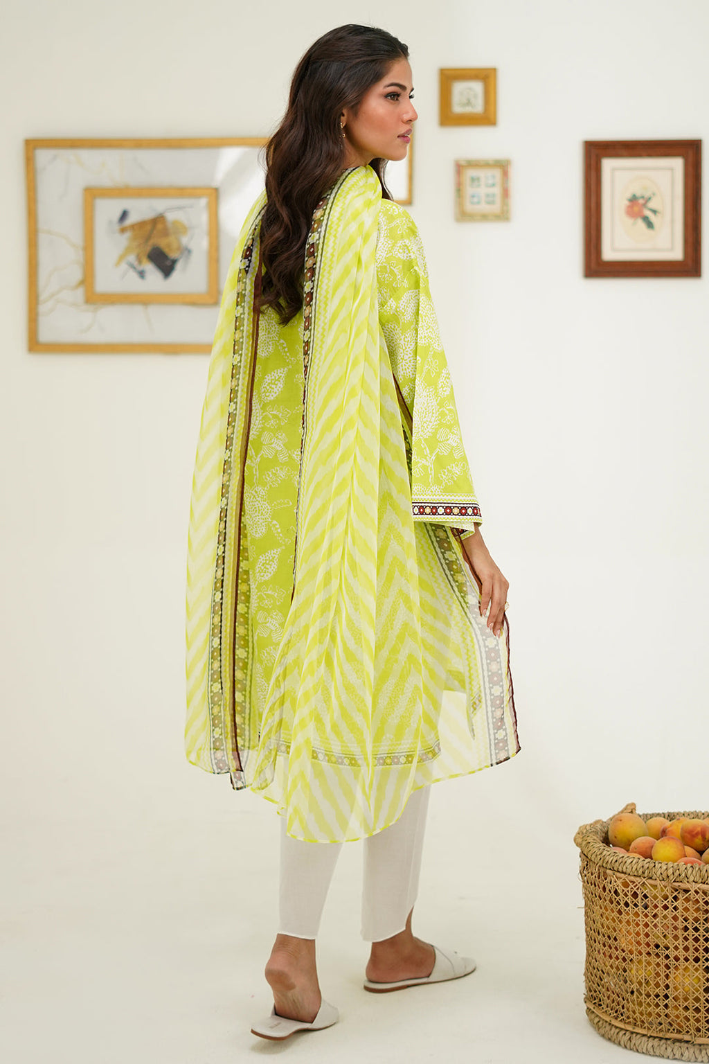 Zellbury | Unstitched 2 Piece Lawn | Shirt Dupatta - 1388 - Libasekhas