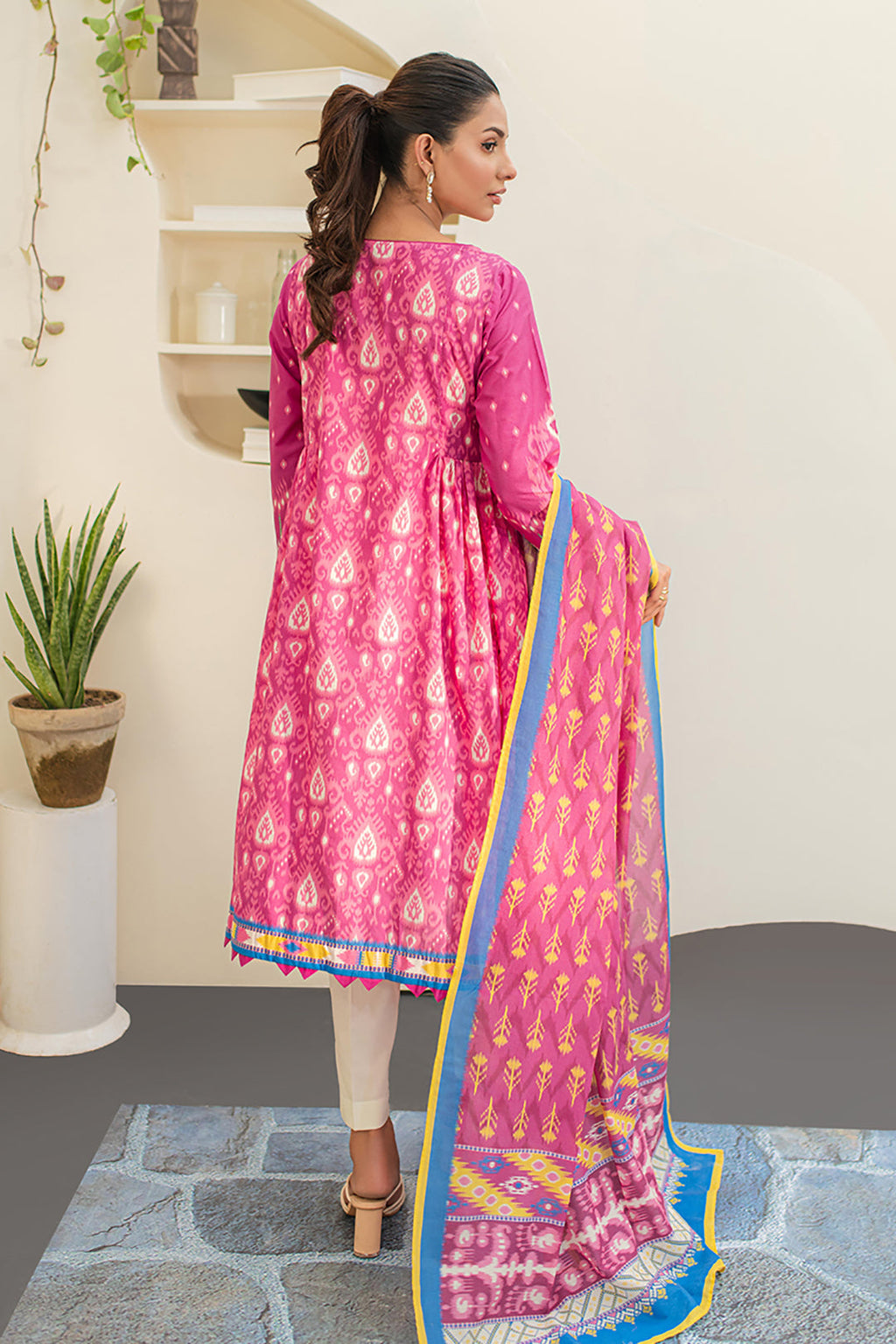 Zellbury | Unstitched 2 Piece Lawn | Shirt Dupatta - 1653 - Libasekhas