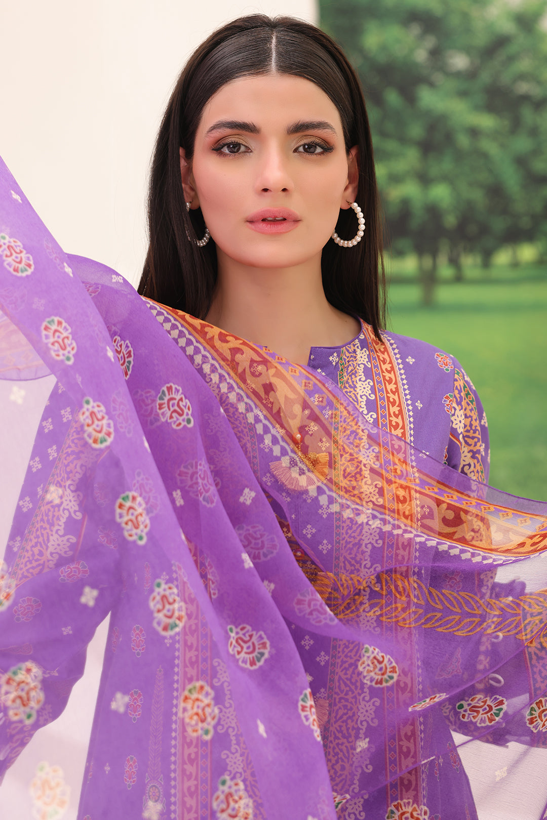 Zellbury | Unstitched 3 Piece Lawn | Shirt Shalwar Dupatta - 1189 - Libasekhas