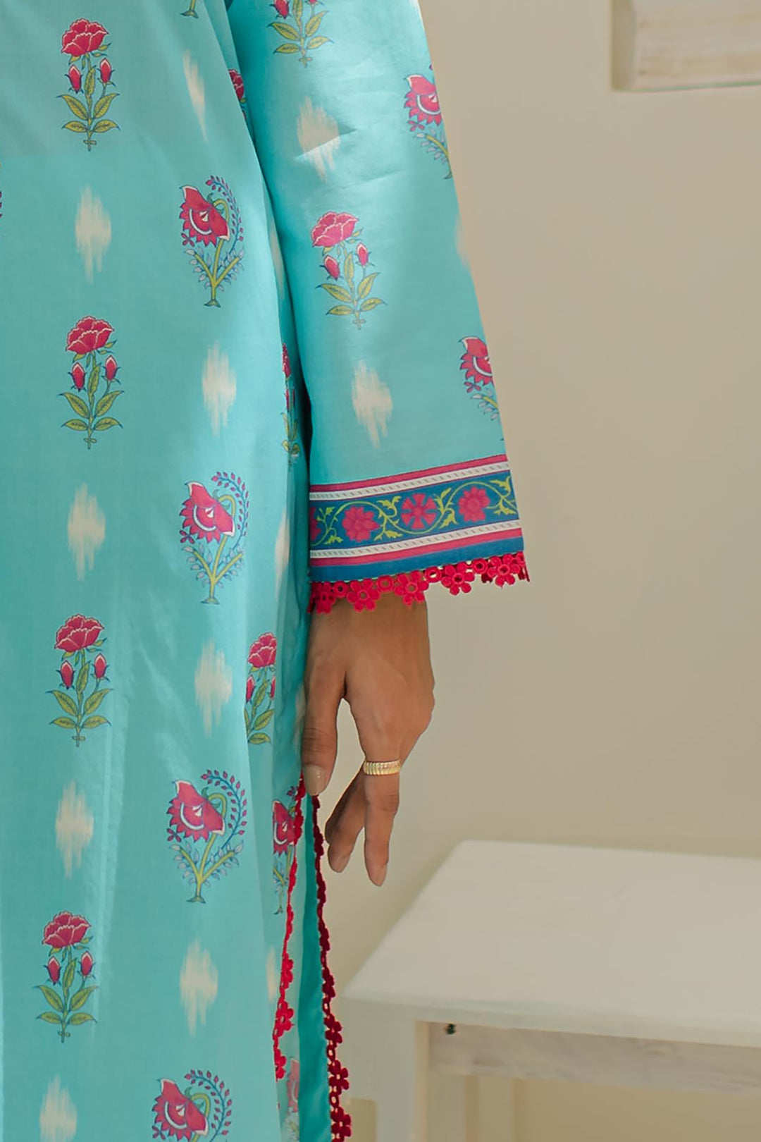 Zellbury | Unstitched 3 Piece Lawn | Shirt Shalwar Dupatta - 1193 - Libasekhas