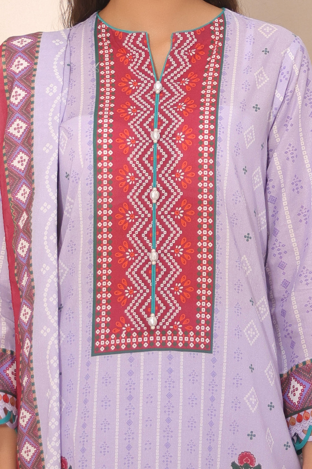 Zellbury | Unstitched 3 Piece Lawn | Shirt Shalwar Dupatta - 1213 - Libasekhas