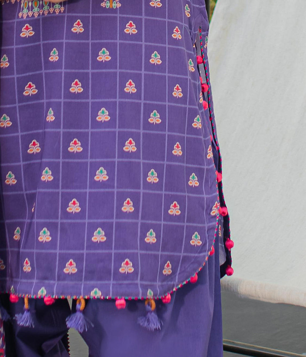Zellbury | Unstitched 3 Piece Lawn | Shirt Shalwar Dupatta - 1217 - Libasekhas