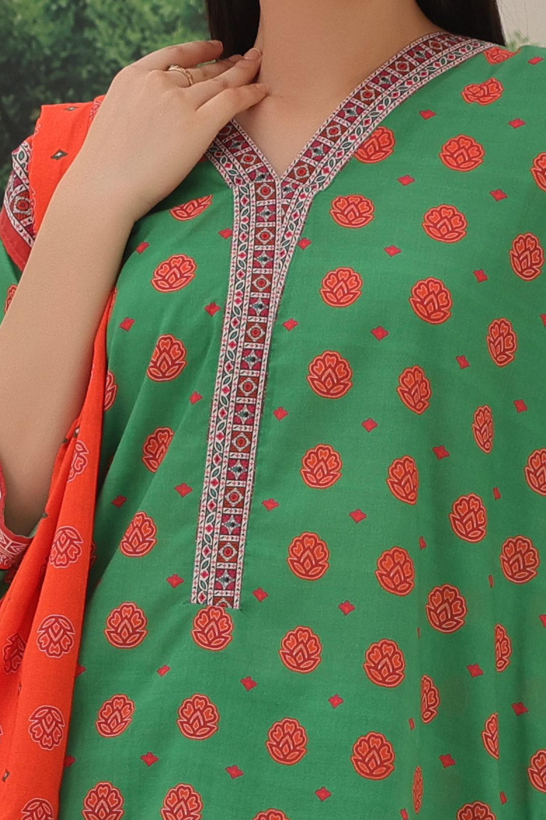 Zellbury | Unstitched 3 Piece Lawn | Shirt Shalwar Dupatta - 1221 - Libasekhas