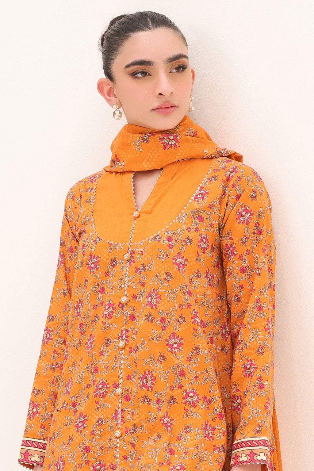 Zellbury | Unstitched 3 Piece Lawn | Shirt Shalwar Dupatta - 1226 - Libasekhas