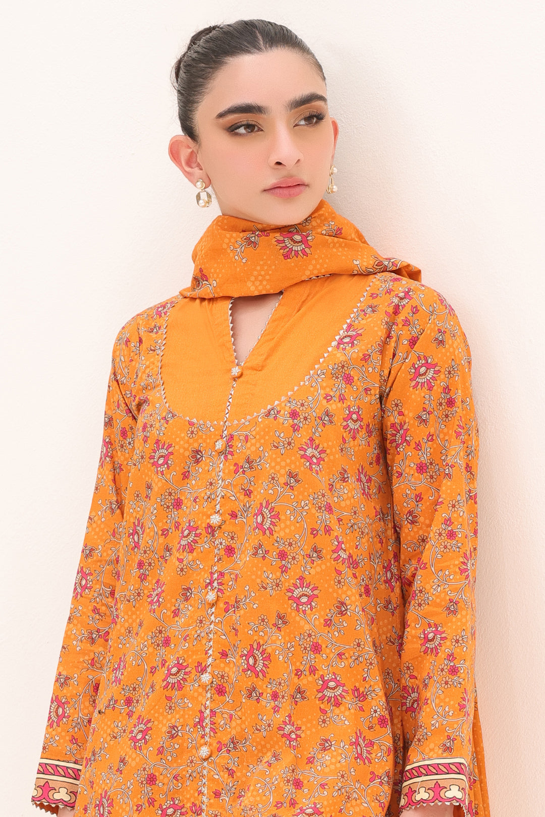 Zellbury | Unstitched 3 Piece Lawn | Shirt Shalwar Dupatta - 1226 - Libasekhas