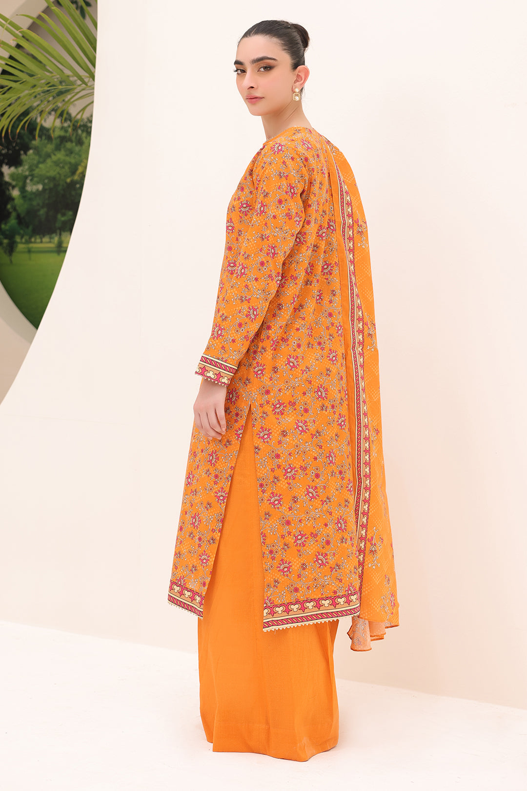 Zellbury | Unstitched 3 Piece Lawn | Shirt Shalwar Dupatta - 1226 - Libasekhas