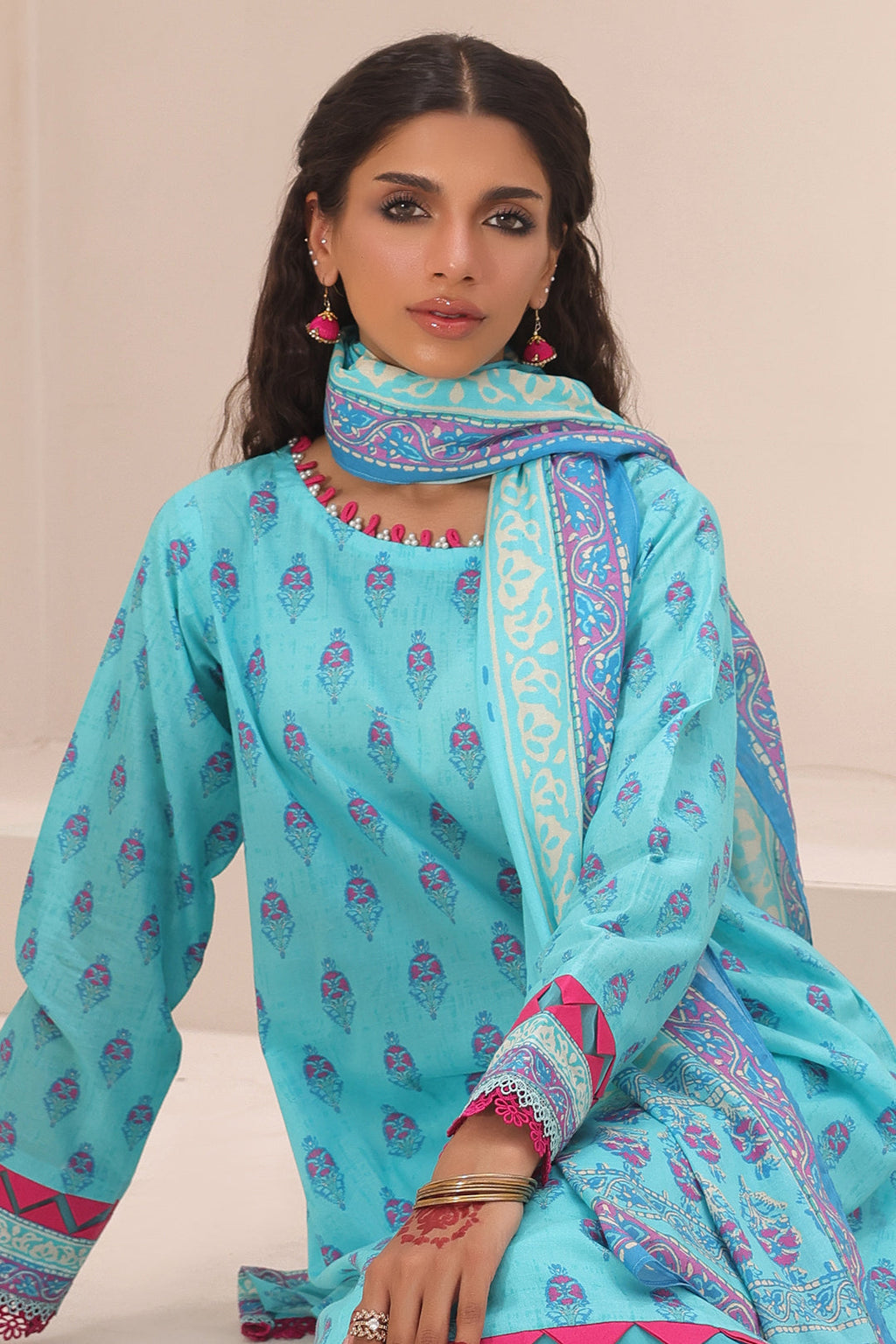 Zellbury | Unstitched 3 Piece Lawn | Shirt Shalwar Dupatta - 1231 - Libasekhas