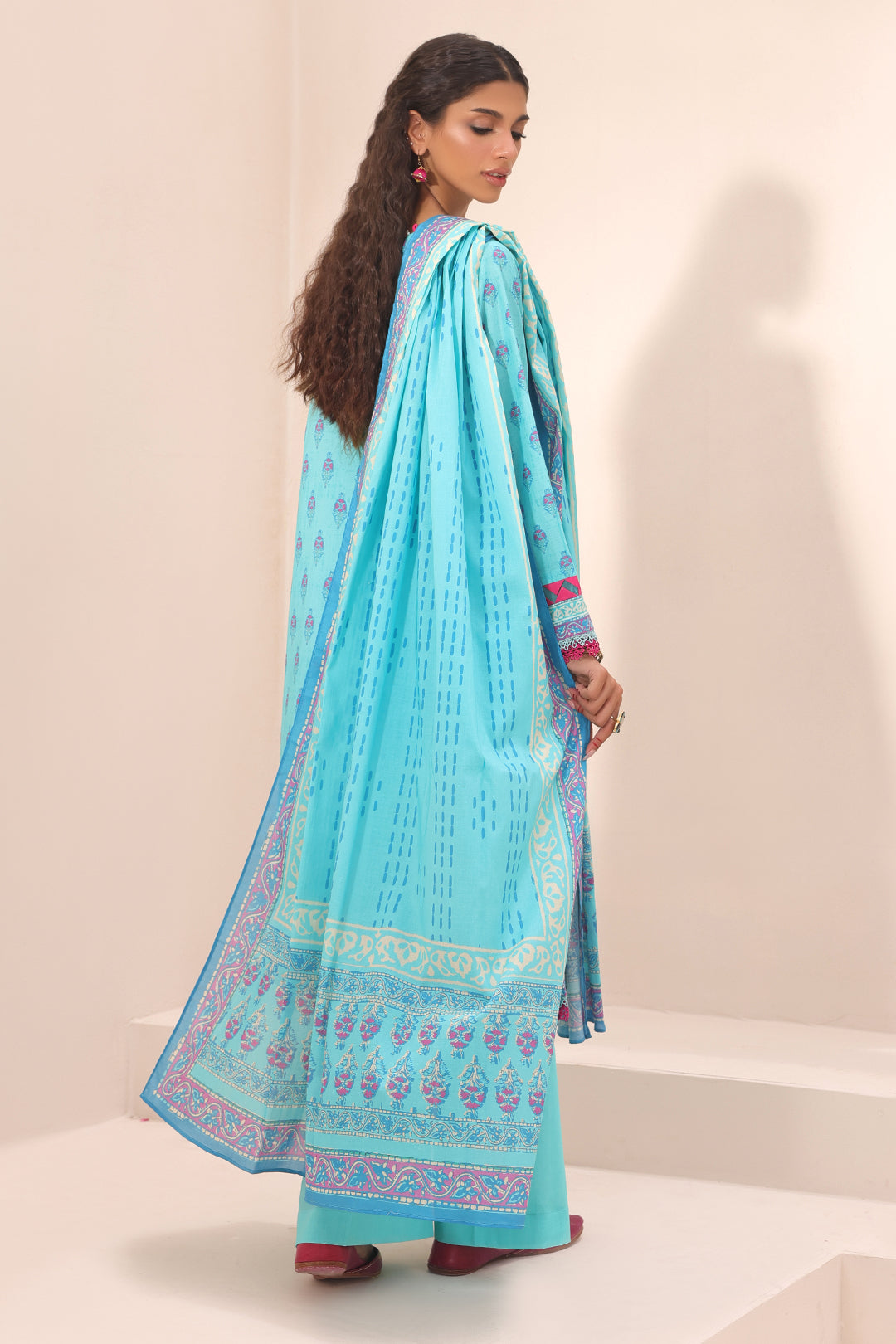 Zellbury | Unstitched 3 Piece Lawn | Shirt Shalwar Dupatta - 1231 - Libasekhas