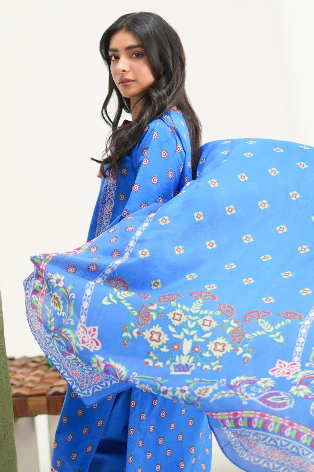 Zellbury | Unstitched 3 Piece Lawn | Shirt Shalwar Dupatta - 1326 - Libasekhas