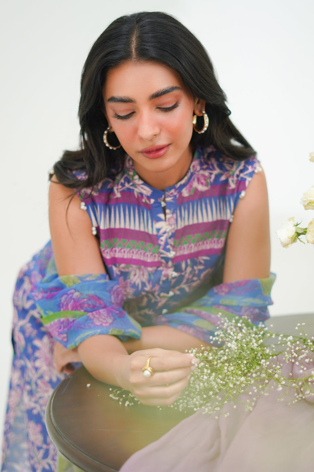 Zellbury | Unstitched 3 Piece Lawn | Shirt Shalwar Dupatta - 1501 - Libasekhas