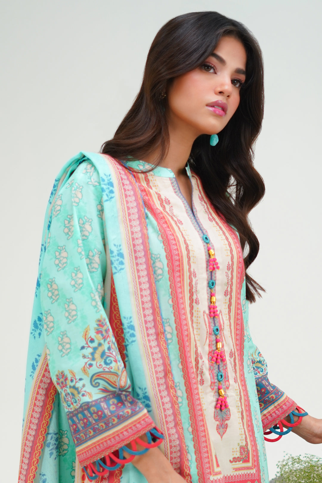 Zellbury | Unstitched 3 Piece Lawn | Shirt Shalwar Dupatta - 1504 - Libasekhas