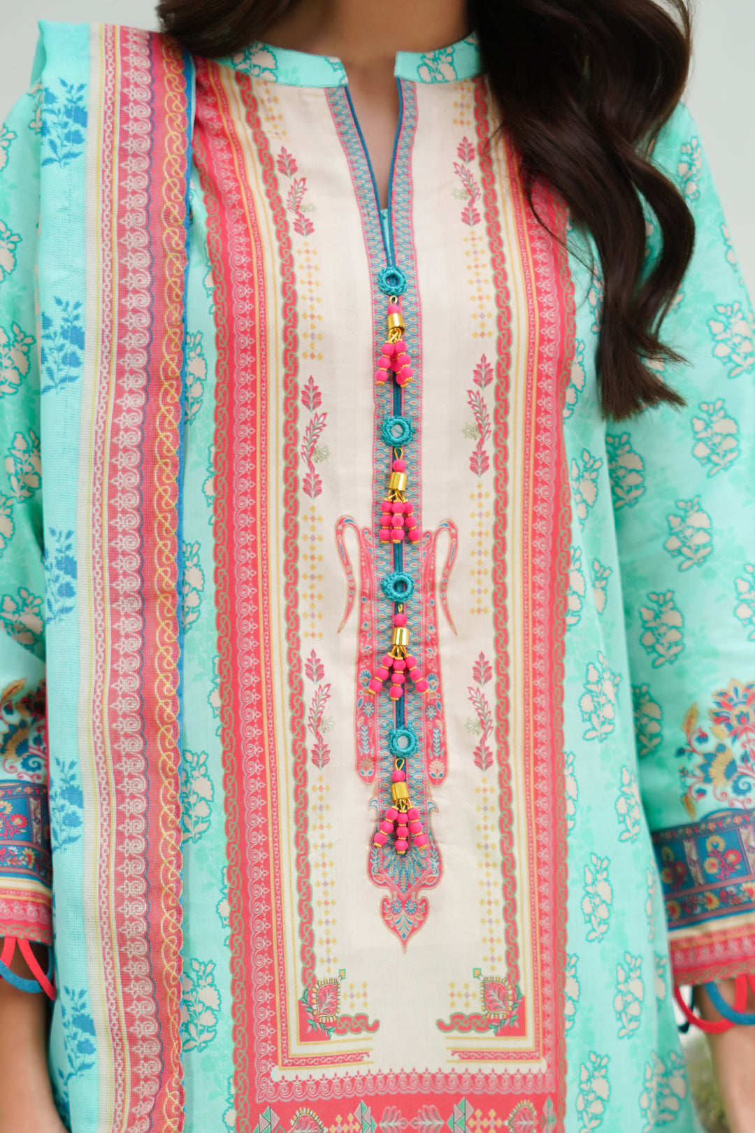 Zellbury | Unstitched 3 Piece Lawn | Shirt Shalwar Dupatta - 1504 - Libasekhas