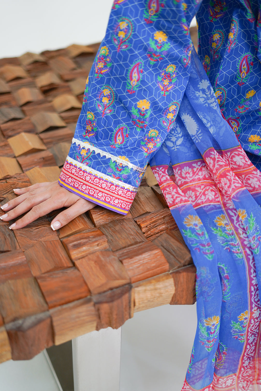 Zellbury | Unstitched 3 Piece Lawn | Shirt Shalwar Dupatta - 1505 - Libasekhas