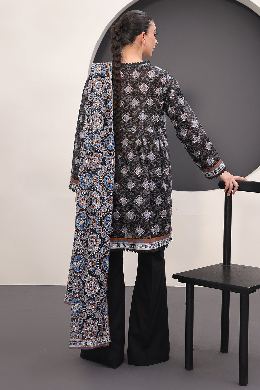 Zellbury | Unstitched 3 Piece Lawn | Shirt Shalwar Dupatta - 1508 - Libasekhas