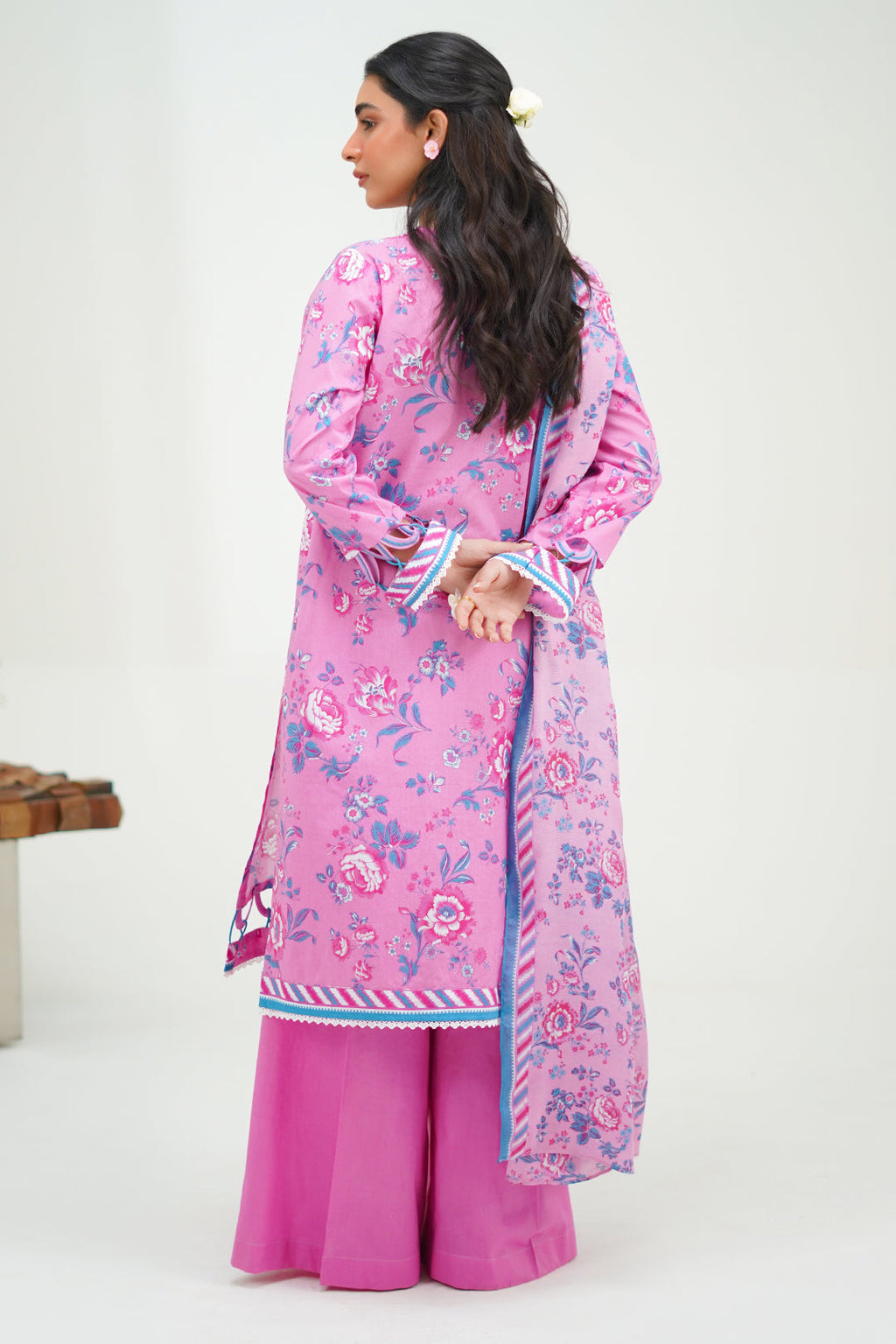 Zellbury | Unstitched 3 Piece Lawn | Shirt Shalwar Dupatta - 1569 - Libasekhas