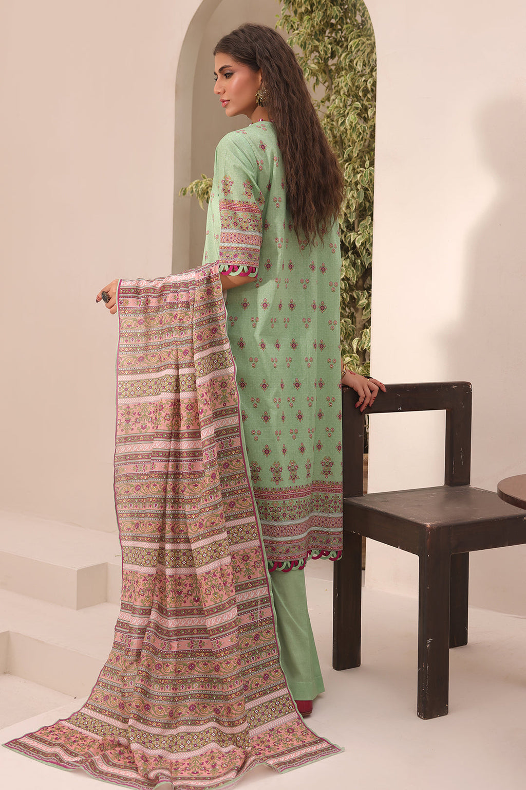 Zellbury | Unstitched 3 Piece Lawn | Shirt Shalwar Dupatta - 1669 - Libasekhas