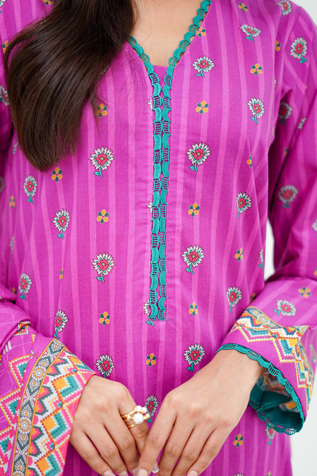 Zellbury | Unstitched 3 Piece Lawn | Shirt Shalwar Dupatta - 1671 - Libasekhas